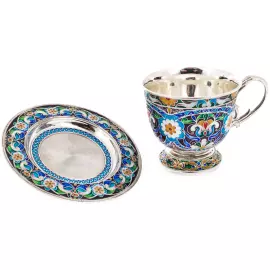 Tea set "Painted" for 2 persons (finish)