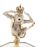 Table decoration made of silver "Monkey"