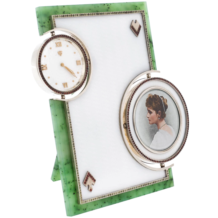 Exclusive table clock frame "Jade"