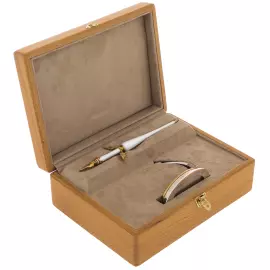 Table decoration made of silver "Pen"