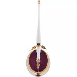 Table decoration made of silver "Pen"