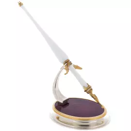 Table decoration made of silver "Pen"