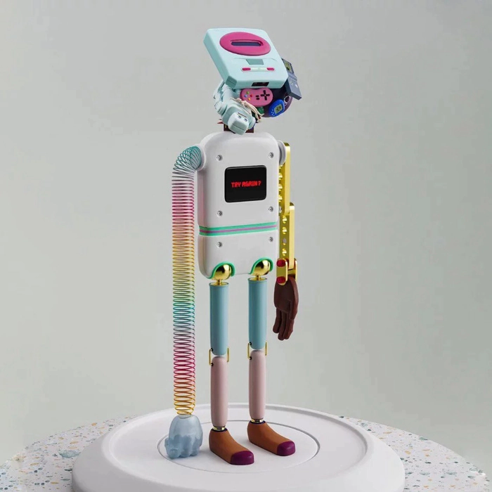 Sculpture by Gameboy artist Taras Zheltyshev