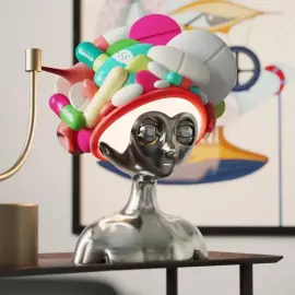 Настольная лампа Curiosity художника Тараса Желтышева