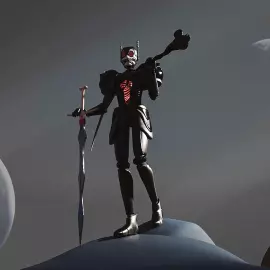 Скульптура Headhunter knight художника Тараса Желтышева