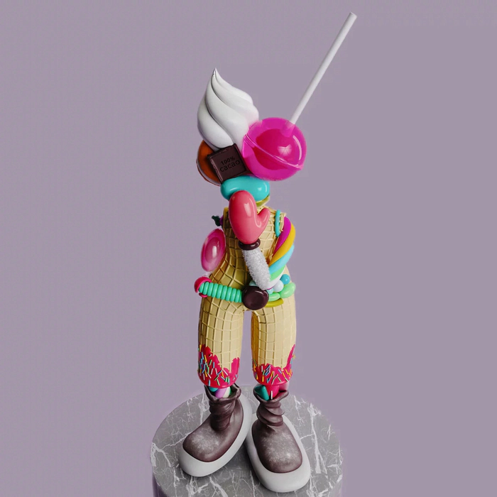 Candylady sculpture by Taras Zheltyshev