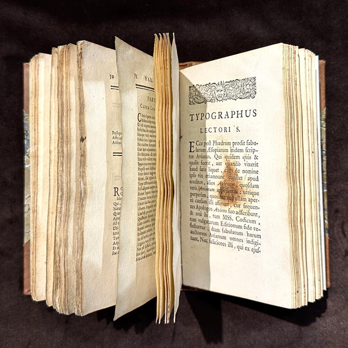 The book "Phaedrus, freedman of Augustus, Aesop's fables", Paris, Coustelier Printing House, 1742