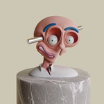 Red head sculpture by Taras Zheltyshev