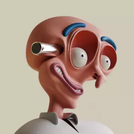 Скульптура Red head художника Тараса Желтышева