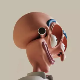 Скульптура Red head художника Тараса Желтышева