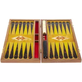 Нарды из янтаря "Герб РФ"