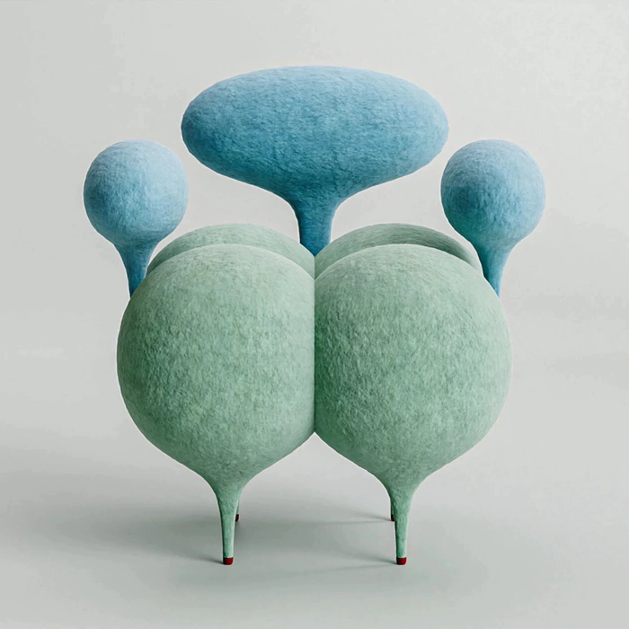 Inflated Ass chair by artist Taras Zheltyshev