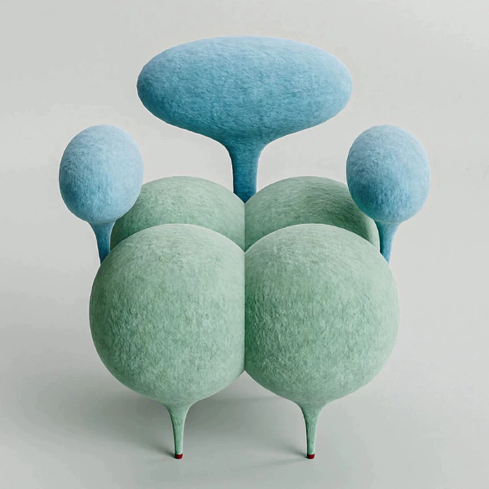 Inflated Ass chair by artist Taras Zheltyshev