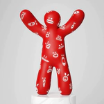 Sculpture Red fear by artist Taras Zheltyshev