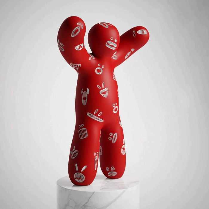Sculpture Red fear by artist Taras Zheltyshev