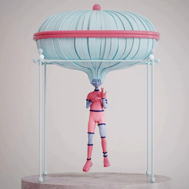 Sculpture-box Curiosity box by artist Taras Zheltyshev