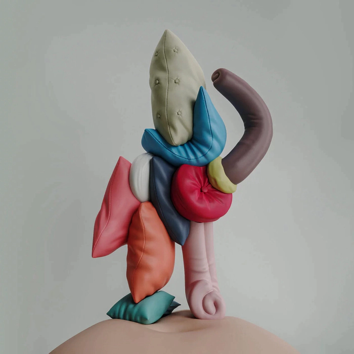 Lazy Wolly sculpture by Taras Zheltyshev