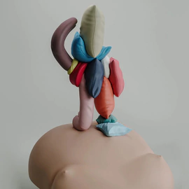 Lazy Wolly sculpture by Taras Zheltyshev