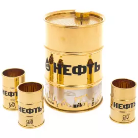 Набор для водки "Нефть" на 3 персоны, Златоуст