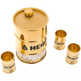 Набор для водки "Нефть" на 3 персоны, Златоуст