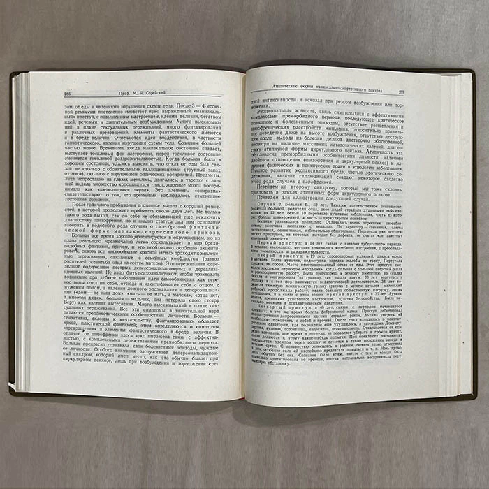The book "Problems of wartime psychiatry". Printing house of Izvestia of Soviets of Workers' Deputies of the USSR, Moscow, 1945.