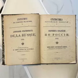 Книга «Сборник сведений по России, 1890 год». Санкт-Петербург, Центральный статистический комитет Министерства внутренних дел, 1890 год.