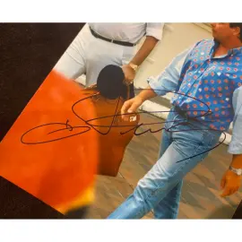 Фото с автографом автогонщика Дидье Пирони