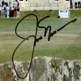 Фото с автографом гольфиста Джека Никлауса