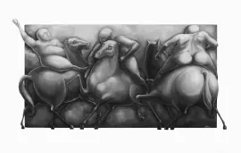 The author's painting "The Horsemen"