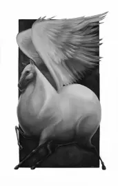 The author's painting "Pegasus"
