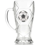 Beer mug made of crystal "Football"
