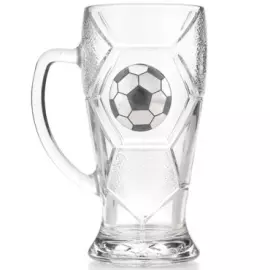 Кружка пивная из хрусталя "Футбол"