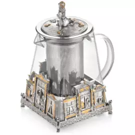 Чайник из серебра "Родные окна"