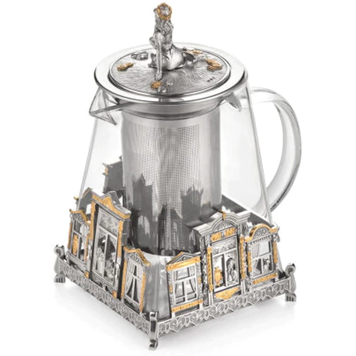 Silver teapot "Native windows"