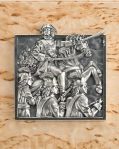 Banknote made of Karelian birch "Poltava battle"