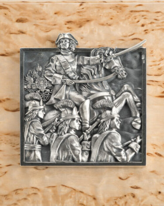Banknote made of Karelian birch "Poltava battle"