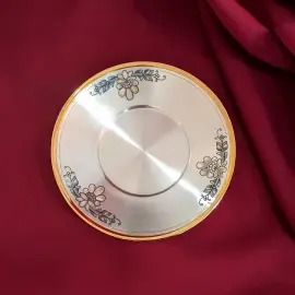 Блюдце чайное серебряное "Астра" Блюдце чайное серебряное "Астра"