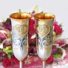 Бокал для шампанского "Вечный союз" на 1 персону