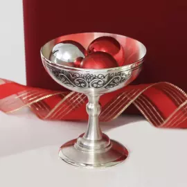 Ваза для десерта из серебра