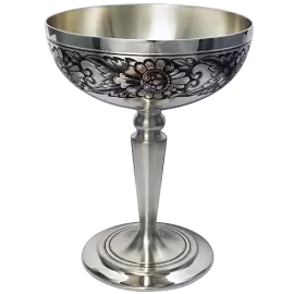 Ваза для мороженого из серебра