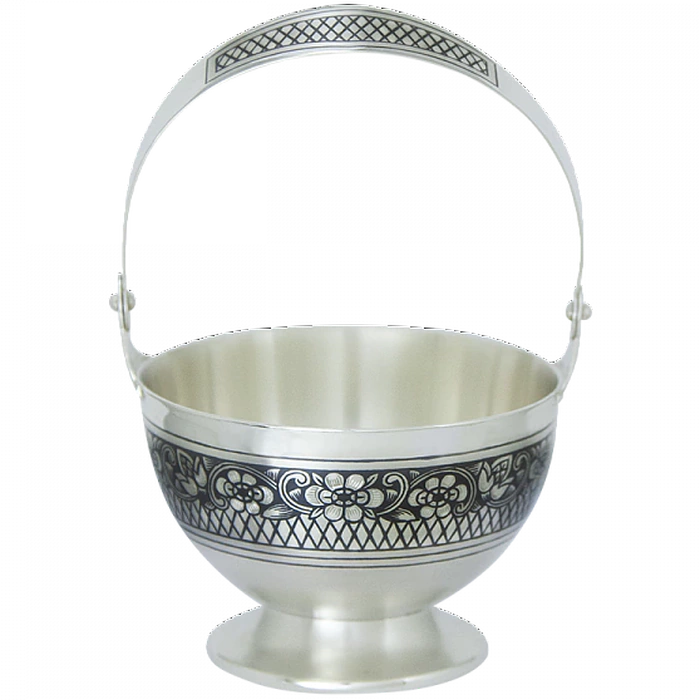 Silver vase "Flowers"