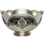 Silver salad bowl "Flower"