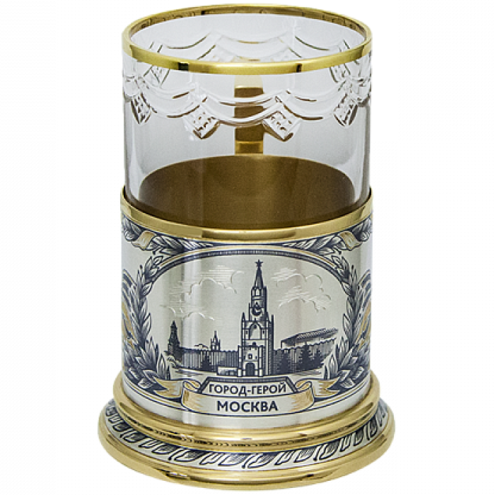 Silver cup holder "Moscow"