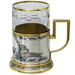 Silver cup holder "Moscow"