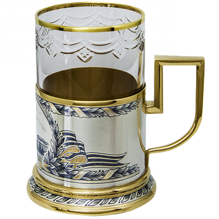Silver cup holder "Moscow"