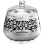 Silver sugar bowl "Flowers"