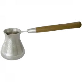 Турка для кофе серебряная "Цветок"