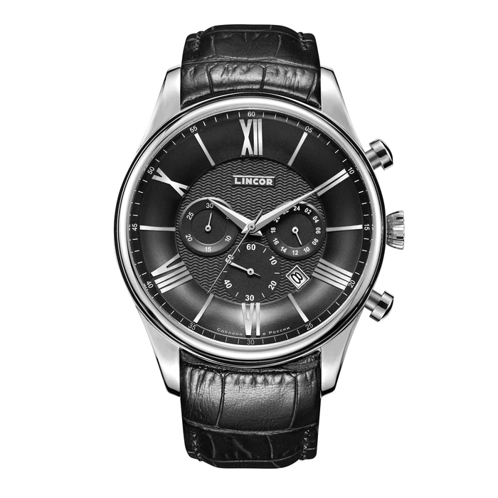 Lincor Uni Quartz Wrist Watch with Black Strap