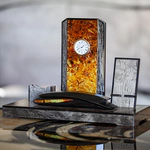 Письменный набор из березы и янтаря "Стандарт", коричневый