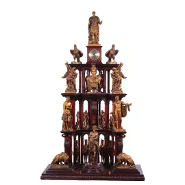 Напольные часы из бука "Полководцы" бронза